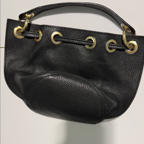 Anna Paola Black Mini Bucket Bag - Picture 5 of 8